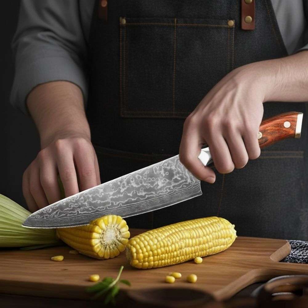 Cuchillo Damasco Japonés Forjado™ – Cuchillo Profesional