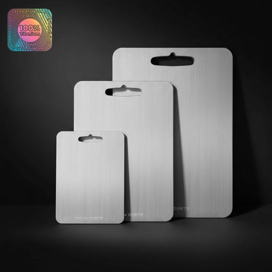 Tabla de Corte Profesional 100% Titanio – Antibacteriana | Titan Corte™