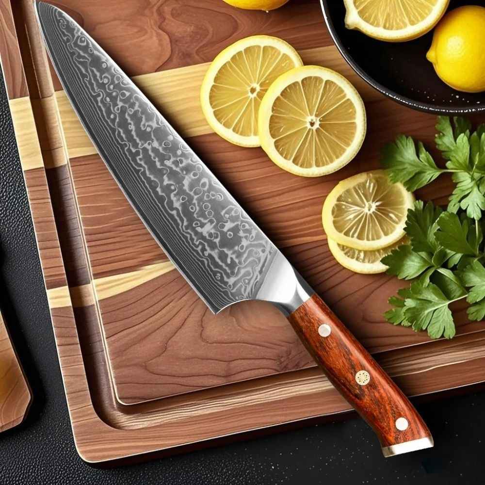 Cuchillo Damasco Japonés Forjado™ – Cuchillo Profesional
