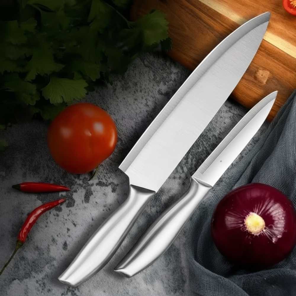 Dúo Cuchillo Chef Pro Inox™ – Cuchillo Profesional