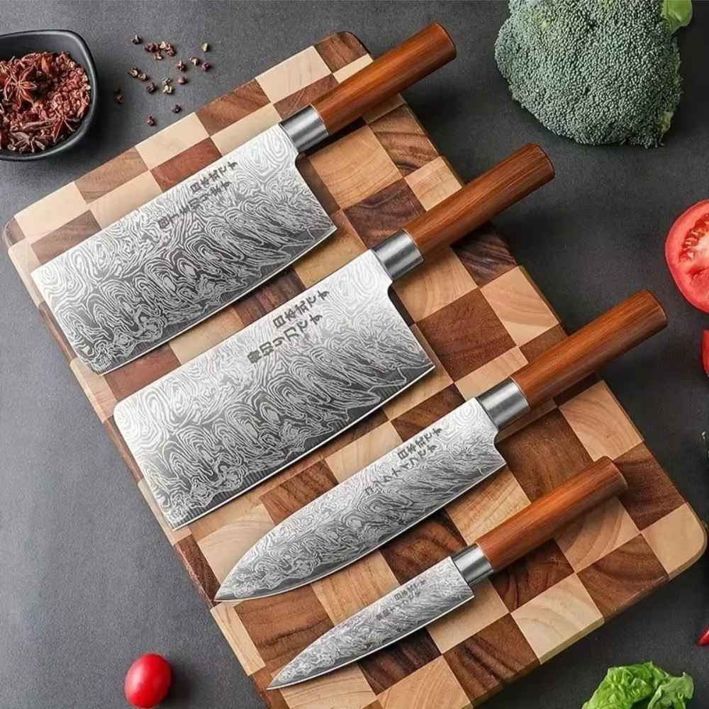 Set 4 Cuchillos Imperial Damasco™ – Precisión Japonesa