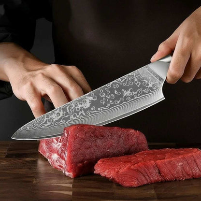Cuchillo Damasco Japonés Forjado™ – Cuchillo Profesional