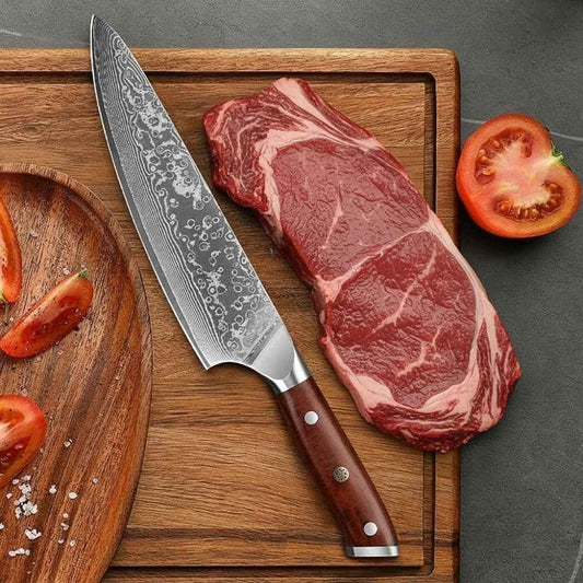 Cuchillo Damasco Japonés Forjado™ – Cuchillo Profesional